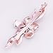IPINK Girls Shiny Crystal Hairpins Rhinestone Elegant Flower Hair Barrette Clip