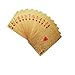 BUYDEAL Playing Cards Regular Index PVC Playing Cards,Waterproof Playing Cards ,2-Deck (Golden)