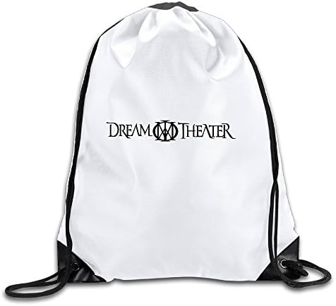 BYDHX Dream Theater Band Logo Drawstring Backpack Bag White