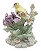 Cosmos Gifts Fine Porcelain Goldfinch Bird on Iris Figurine, (96303)