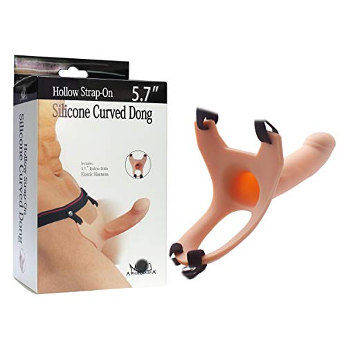 Big HÇ’llow StrÃ pon 5.7 Inch Silicone Safe Material Toys (Color : Flesh)