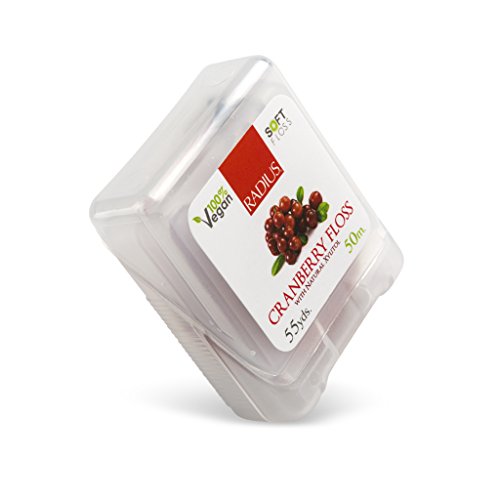 Radius Cranberry Coated Dental Floss, 50 Meter -- 6 per case.