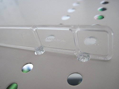 Clear Plastic Gondola Shelf Dividers, Universal Fits All Gondola Shelving up to 24" D - 10 Pack