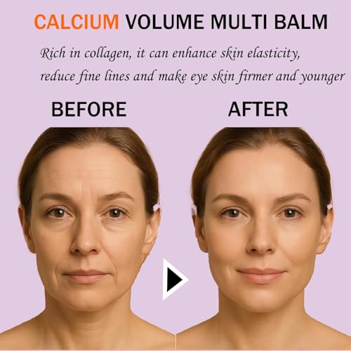 LBOYLOVE® 2 Pcs Calcium Multi Balm, Calcium Volume Multi Balm – Korean Collagen Moisturizing Stick for Anti-Aging, Hydrating & Firming Treatment with Vitamin E – Suitable for Eyes, Face, Neck