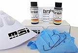 Burnt Bronze and Graphite Black Oven Cure, MSI Ceramic Firearm Paint Combo Bundle, 8 Items: 2-45ml Cerakote Paint, Catalyst, Strainer, Gloves, Hanging Hook, Instructions and Video. MSI Warranty