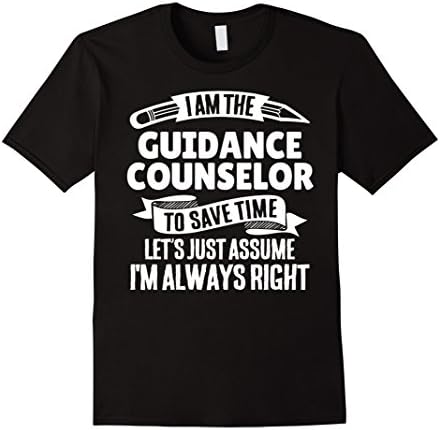 Mens Guidance Counselor T-Shirt - Of Course I'm Awesome! 2XL Black