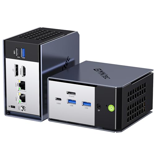 (3 Year Warranty) GMKtec K16 Gaming Mini PC with Metal Case, AMD Ryzen 7 7735HS (8C/12T, up to 4.75GHz), 32GB RAM LPDDR5 at 6400 MT/s+512GB SSD, 2*LAN 2.5GbE/Oculink/USB4/HDMI/USB-C
