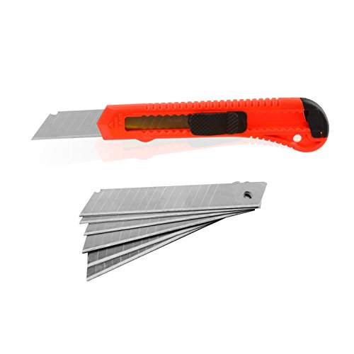 eZthings Heavy Duty Art Knife Plus 15 Blades for Cutting Crafts and Raw Materials (Utility Knife + Blades)
