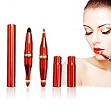 Eye Brushes, 4 In 1 Premium Double Ended Retractable Kabuki Cosmetic Makeup Brush include Lip Brush, Eyeshadow Brush, Eyebrow Brush, Smokey Eye Brush - Travel Makeup Brush Set by Beshiny