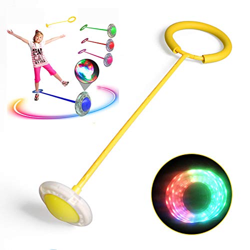 Ankle Skip Ball for Kids, Colorful Flash Wheel Swing Skip It Ball, Toys for Girls & Boys, Sports Fitness Toys, Gifts for Halloween & Christmas, Age 5-10 Years