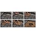 Bare Decor EZ-Floor Interlocking Flooring Tiles in Solid Teak Wood Oiled Finish (Set of 10), Long 9 Slat (Renewed)
