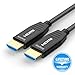 Fiber HDMI Cable 25ft 4K 60Hz, FURUI HDMI 2.0b Fiber Optic Cable Nylon Braided HDR10, ARC, HDCP2.2, 3D, Dolby Vision, 18Gbps Fiber Optic HDMI Cable Subsampling 4:4:4/4:2:2/4:2:0 Slim and Flexible primary