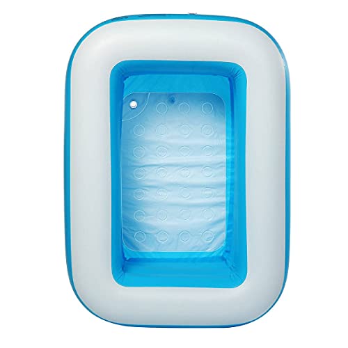 Madeinely Schwimmbecken PVC Aufblasbarer Pool Outdoor Garten Familie Sommer Grundpool Freibad – Bild 4
