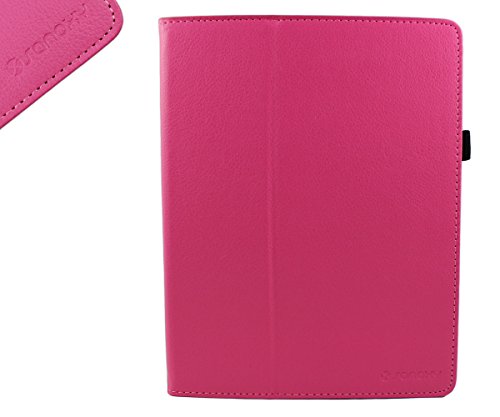 SANOXY Slim Smart Wake & Sleep Folder PU Leather Stand Case for iPad 2/3/4 (Folio HOT Pink)