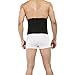 Healthcom Pro Men’s Waist Trimmer Belt Lightweight Elastic Ajustable Sports Belt Breathable Lumbar Lower Back Tranier Support Brace Belt Body Shaper Weight Loss Exercise Belly Belt,Black(Size:XXXL)