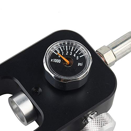 HPDMC DIN Valve Scuba Refill Station 4500psi Stainless Steel Braided PCP Paintball HPA Tank Charging System