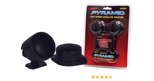 Amazon.com: Pyramid TW22M 1-Inch 100 Watts Oval Satelite Tweeter: Car Electronics