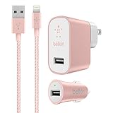 Belkin Charger Kit for iPhone & iPad - Retail Packaging - Rose Gold