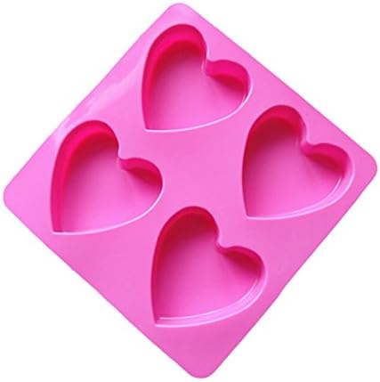 Fablcrew Creative Cake Mold DIY FourLinked Heart Shape Silicone Party Chocolate Bakeware Baking Supply