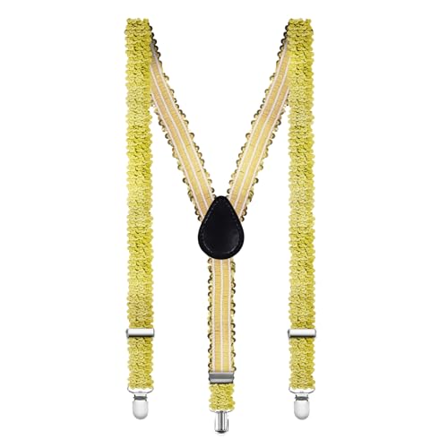 Gold Sequin Suspenders