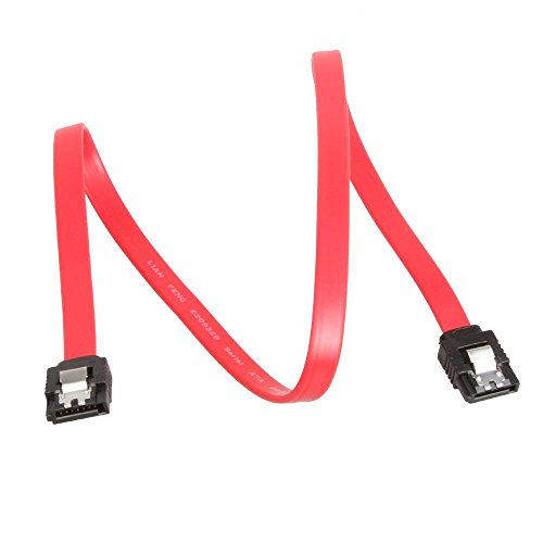 LIANSHU 6Pack Straight SATA III Cable 6.0 Gbps L=24 Inches (6Pack Red)