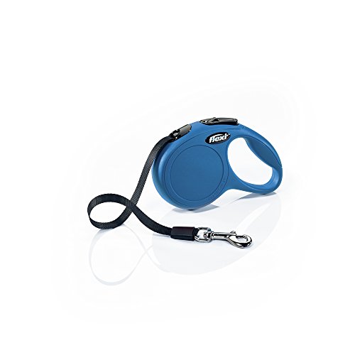 Flexi CL00T3.250.BL New Classic Tape Retractable Leash, Blue, X-Small/10'