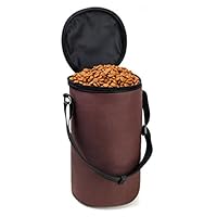 Beneyond Pet Supplies, Dog Food Bags, Travel, Portable Folding, Large-Capacity Dog Bowl，Dog Bowl Collapsible (Brown)