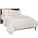Lavish Home Solid Embossed 2 Piece Quilt Set - Twin - Ivory