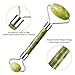 2018 Upgraded Jade Roller/For Face Eyes Neck Durable Anti-Aging Facial Massager/ 100% Real Jade Stone Roller with Double Head/Slim Face Stimulate Face Blood Flow Circulation/Safe Natural Skincare