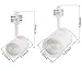 LEONLITE 17.5W LED Track Lighting Heads Aluminum Housing, (85W Eqv.), Dimmable 1200lm CRI90+, H Type Spotlight, 3000K Warm White, 5 Years Warranty, White