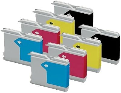 BVH Direct 8 Pack Compatible Ink Cartridges for Brother LC1000 LC970 DCP MFC