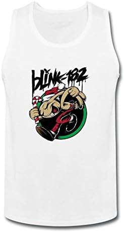 Marrty Men's Blink-182 Design O Neck Tank Top Shirt