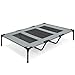 Best Choice Products Raised Mesh Cot Cooling Dog Bed, 48in, Gray, w/Removable Canopy Shade Tent, Travel Bag, Breathable Fabricthumb 3