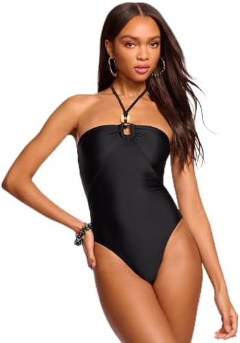 Karla Colletto Women's Basics One Shoulder One Piece with Shelf