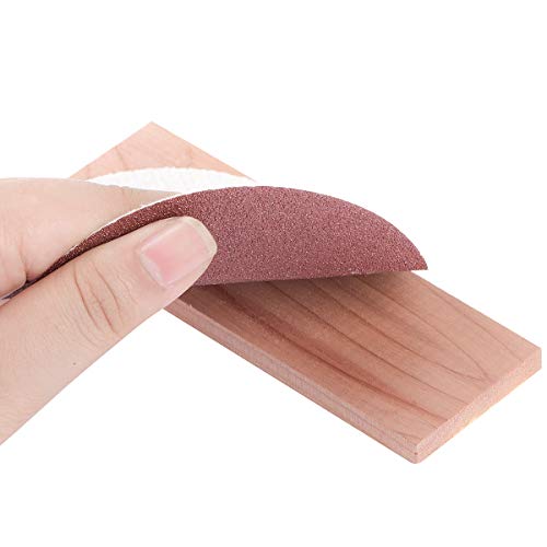JRing Aromatic Cedar Blocks Organic Cedar Balls Wood Hanger for Closets and Drawers Set of 42 with Sandpaper