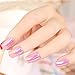 24pcs Fashion Style Symphony Shell Color Pink Purple Metal Shine Bent Lady Artificial False Nail Tips Z108