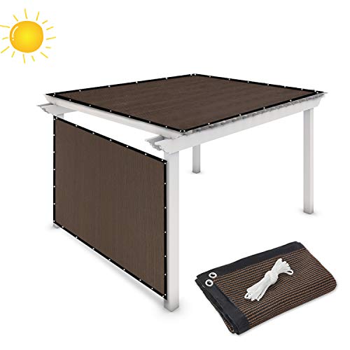 VICLLAX Shade Fabric Sun Shade Cloth Privacy Screen with Grommets for