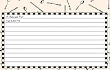 C.R. Gibson 40 Count Recipe Cards, Lined Back To Front, Cards Measure 4