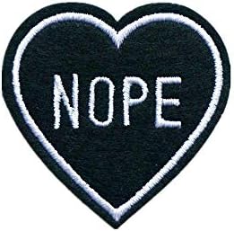 Dreamshome Embroidery Nope Sew Iron On Patch Badges Bags Hat Jeans Jacket Applique Crafts