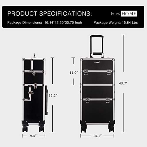 makeup rolling train case