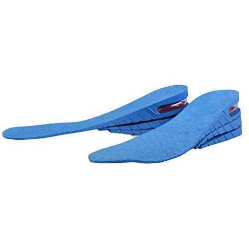 Darkyazi Height Increase Insoles Adjustable Breathable Insoles Height Increasing Insoles for men women 3 colors. (Blue)