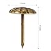 FUCAS Upholstery Tacks Furniture Nails Pins 150pcs (Antique Brass Daisy)