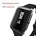 Kmasic Compatible Bip Case,2-Pack TPU Plated Screen Protector Rugged Cover [Scratch-Proof] All-Around Protective Bumper Shell Compatible Bip Smartwatch (Transparent/Black 2-Pack)
