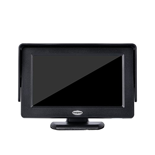 Chuanganzhuo 4332965353 Backup Camera and Monitor Kit, License Plate CMOS Wide Angle Back up Camera with 7 LED Night Vision+ 4.3 TFT LCD Monitor Pack - Thumbnail 2