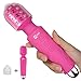 CNHIDEE Mini Wireless Wand Massager Relieves Stress Waterproof Rechargeable Neck Shoulder Body Back Sport Massage Travel Friendly 20X Magic Patterns Vibration Personal Quiet Powerful Mini Size(Red)