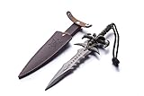 REINDEER WOW World of Warcraft Metal Sward w/ Leather Case Collection Model US Seller (Frostmourne Sword)