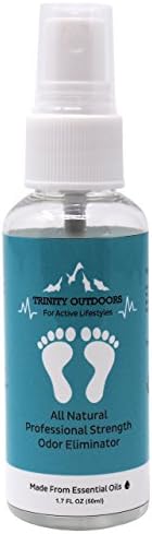 Trinity Outdoors - Shoe Deodorant Spray - With Essential Oils For Natural & Effective Odor Elimination