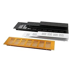 Geesatis 2 Pcs Louvered Ventilation Grille Air Vent