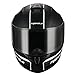 TRIANGLE Full Face Matte Street Bike Motorcycle Helmet [DOT] (Large,Matte Black/White)