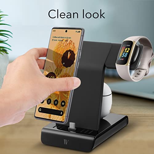 Charging Station Samsung S20 Fe Fitbit Wireless Charger For